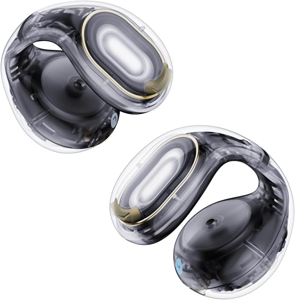 Soundcore C30i by Anker, Open-Ear Earbuds, Clip-On Headphones, Lightweight Comfort, Small-Ear Friendly, Stable Fit, Firm-Shell Design, Attachable Ear Grips, Big Drivers for Clear Audio, 30H Play, IPX4