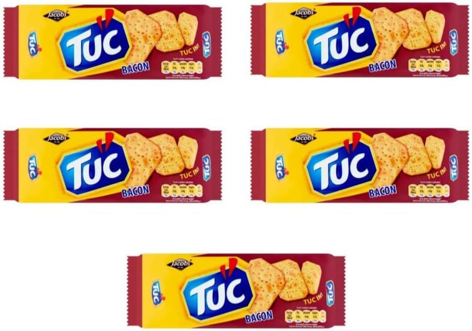 Tuc Biscuit Cracker Light Crunchy Oven Baked Biscuits Cracker 100g | FabFinds Mug (5 Pack, Smoky Bacon)