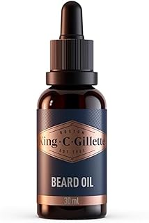 King C. Gillette Beard Oil for Men - Argan, Jojoba, Avocado, Macadamia Seed and Almond Oils - Moisturize and Soften Beard