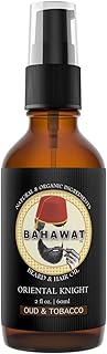 Premium Beard Oil Conditioner & Softener - Oriental Knight- 2 ounce - Beard Itch and Dry Skin Relief - Handcrafted from Natural Ingredients - Made in the USA