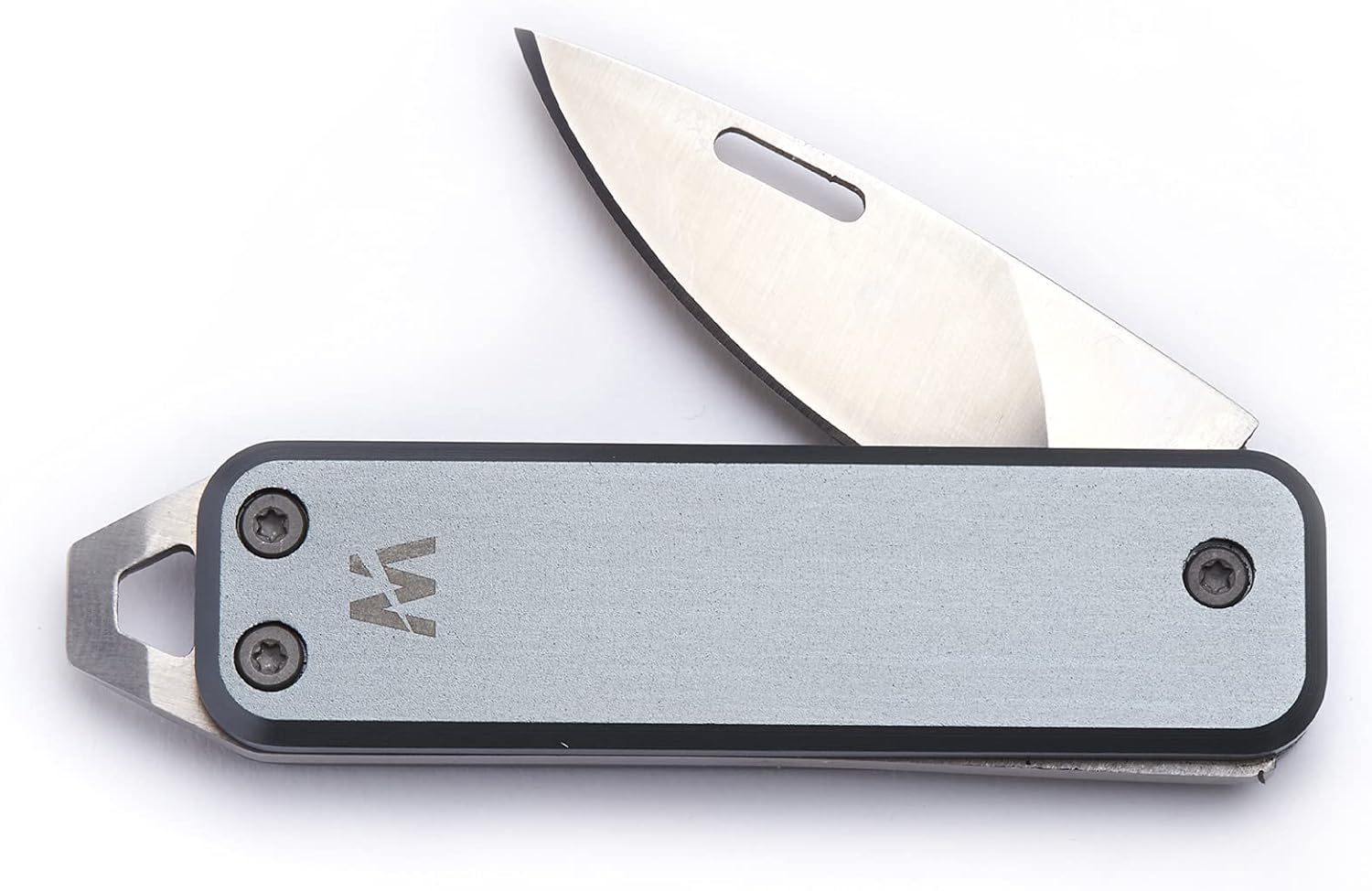 Whitby Pocket Knife, 1.75" Survival Stainless Steel Folding Knives UK Legal Sprint Titanium Grey Finish, Stylish High Performance, Non Locking EDC Blade, Portable for Camping Hiking Backpacking