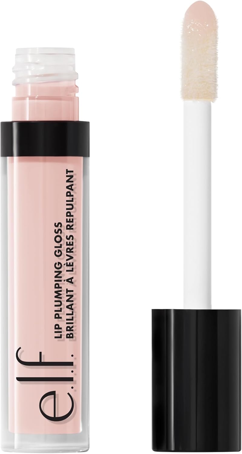 e.l.f. Lip Plumping Gloss, High Shine & Sheer Colour, Soothing & Cooling Sensation, Instant Results, Pink Paloma