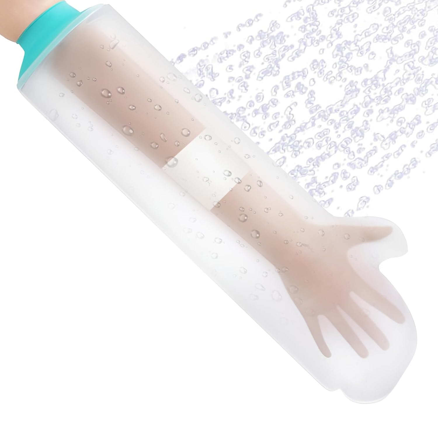 IGEAIIE Cast Cover for Shower Arm, Waterproof Cast Protector for Arm, Reusable Plaster Cast Cover for Showering, Soft Comfortable Cast Protector for Bandages, Wounds, and Dressing Protection