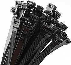 18 inch Black Zip Ties Heavy Duty 100 PACK, 200 LBS Ultra Exclusive Strong Plastic Wire Ties, Large Cable Ties Extra Long Tie Wraps, Indoor and Outdoor UV Resistant
