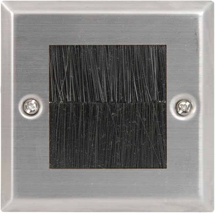 Brush Wallplate Single | Steel
