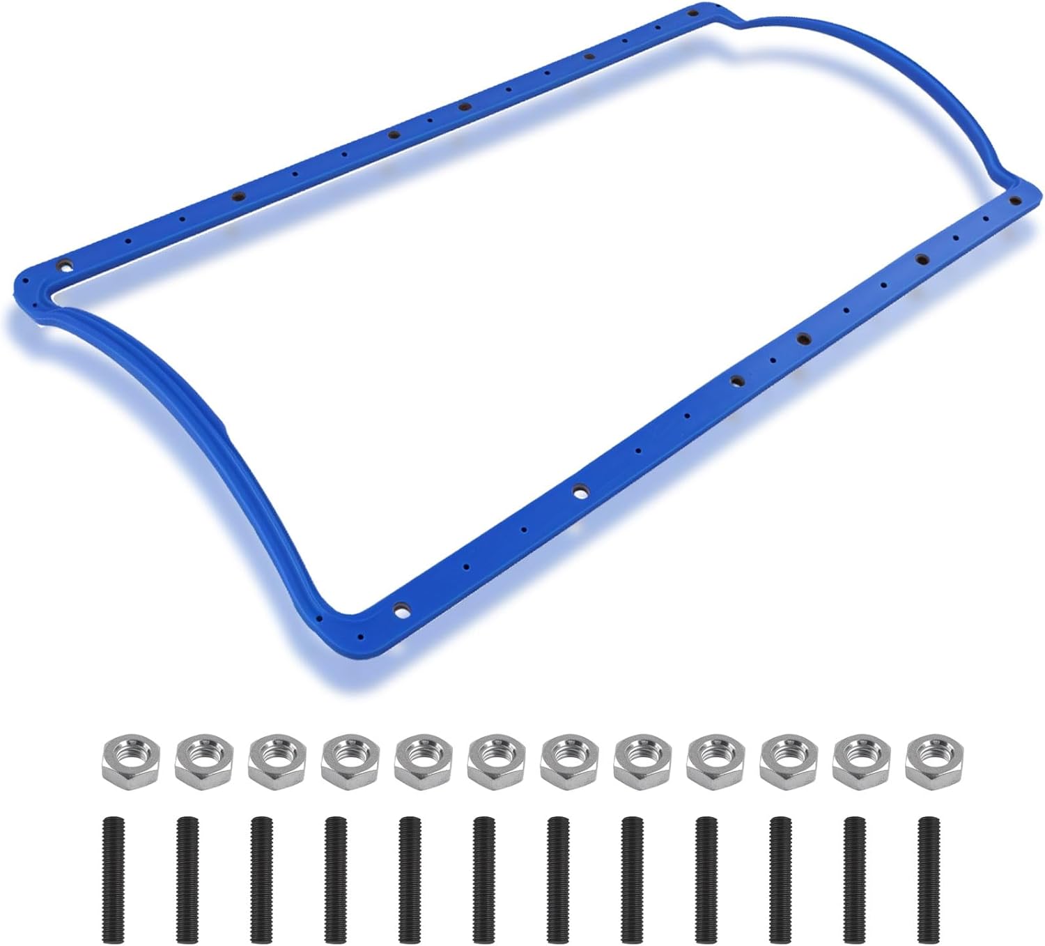 Oil Pan Gasket with Rigid Core Compatible with Moroso 27293 for Ford Vehicles 7.3 Diesel Powerstroke Engines and International T444E Engines from 1994 to 2003, Leak-Free Resistant Design