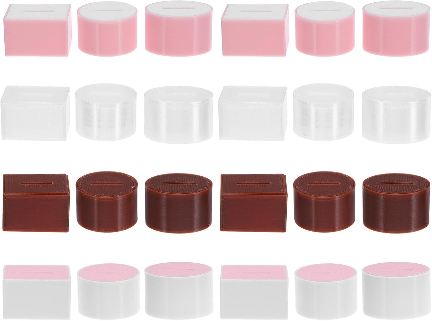 Vaguelly 24pcs Miniature Dollhouse Tissue Holder Dollhouse Accessories 3cm Tissue Box for Bathroom Cute Living Room Decor