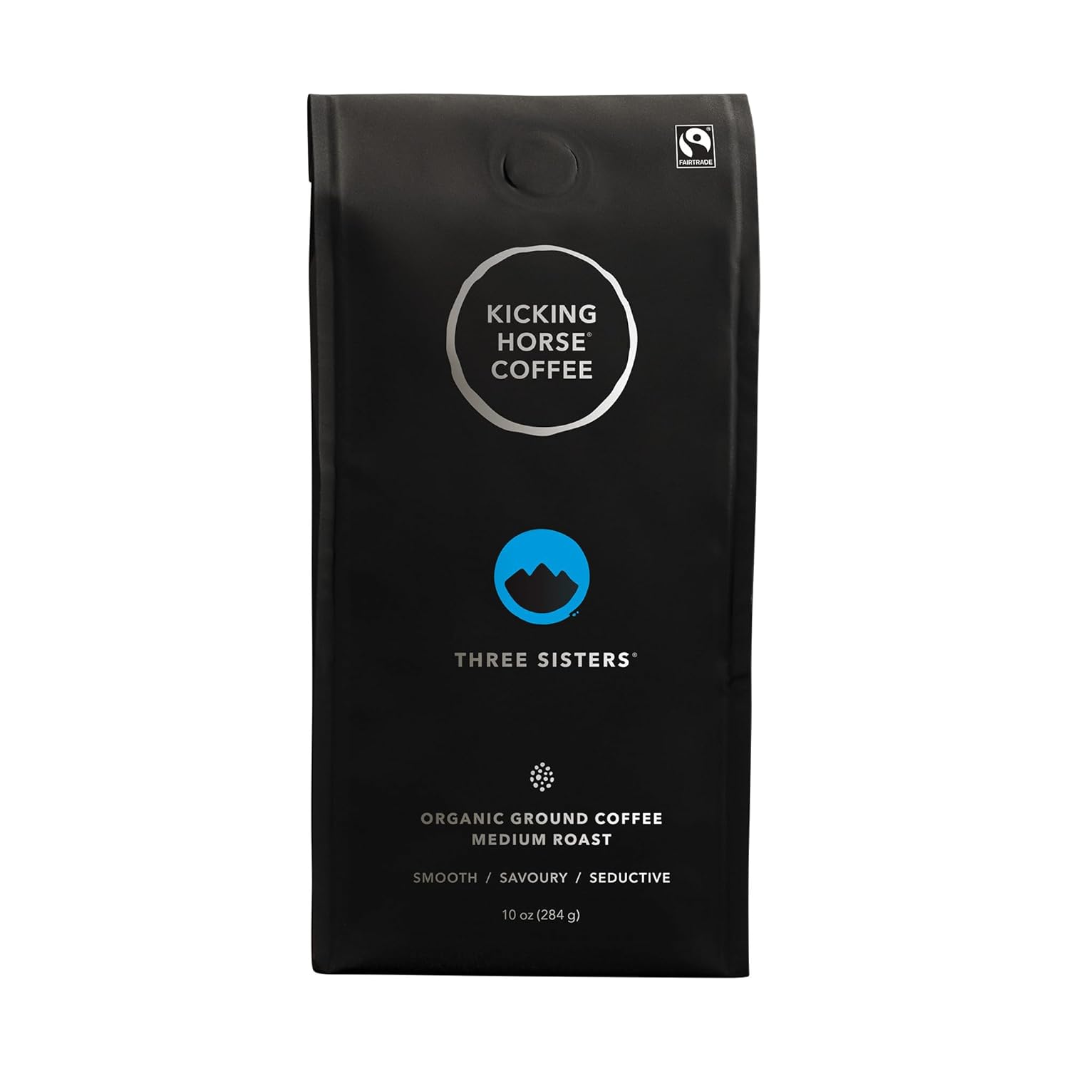 Three Sisters, Kicking Horse Coffee, Medium Roast, Ground, 10 oz - Certified Organic, Fairtrade, Kosher Coffee