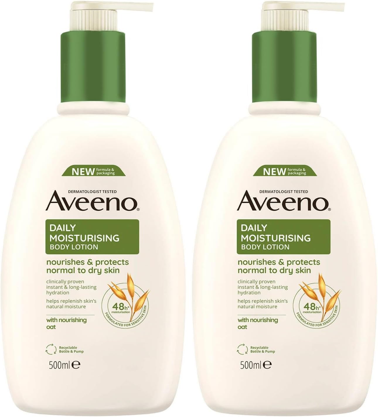 Aveeno Moisturising Cream Daily Care 500ml Pack of 2