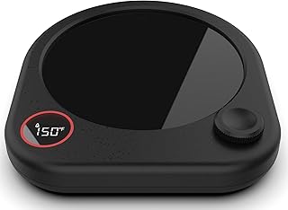 Coffee Mug Warmer for Desk, Electric Cup Heater for Tea Milk Beverages with Adjustable Temperature Display, Auto Shut Off Timer Mug Sensor, Candle Wax Heating Plate, Ideal Gift Accessory