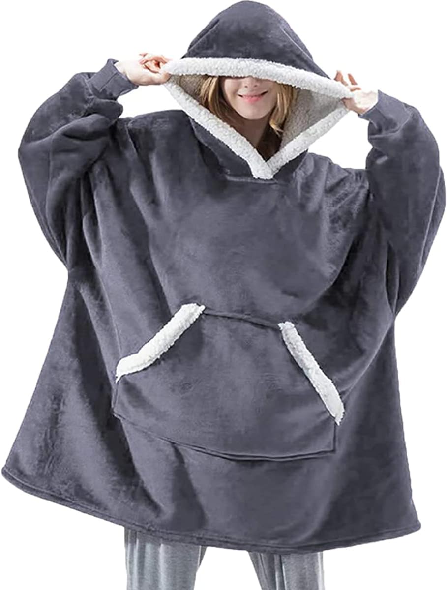 mebiusyhc Hoodie Blanket, Oversized Hoodie Sweatshirt, Original Blanket Sweatshirt, Super Soft Cozy Warm Comfortable Giant Hoodie, Huge Sweatshirt for Women, Girls, Adults, Men, Boys