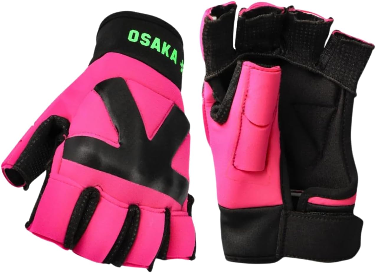 Osaka Field Hockey Glove Armadillo 4.0, Left Handed, Enhanced Grip, Protection - Pink