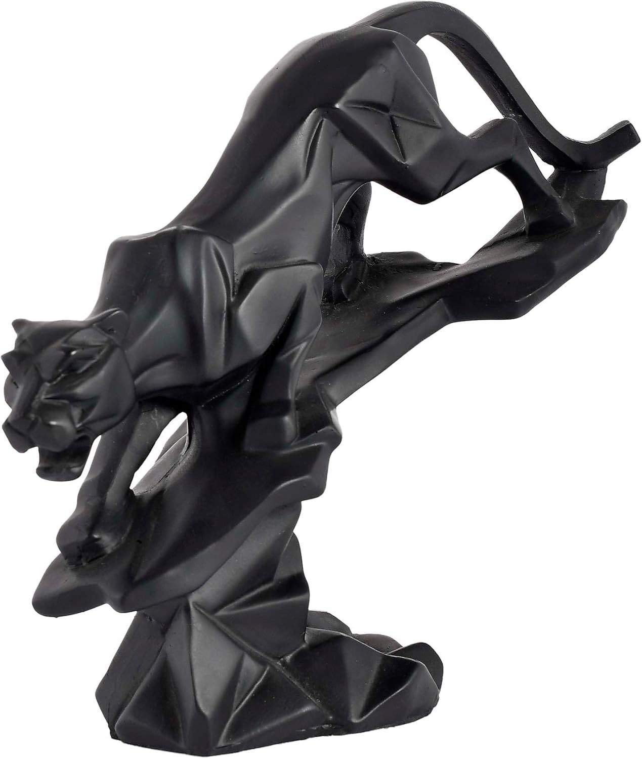 Dhanraj Traders Ltd Mordern Art -Panther/Jaguar Geometrical Statue - Feng Shui Figurine - Home Interior Decor Showpiece Decorative Handicraft Item