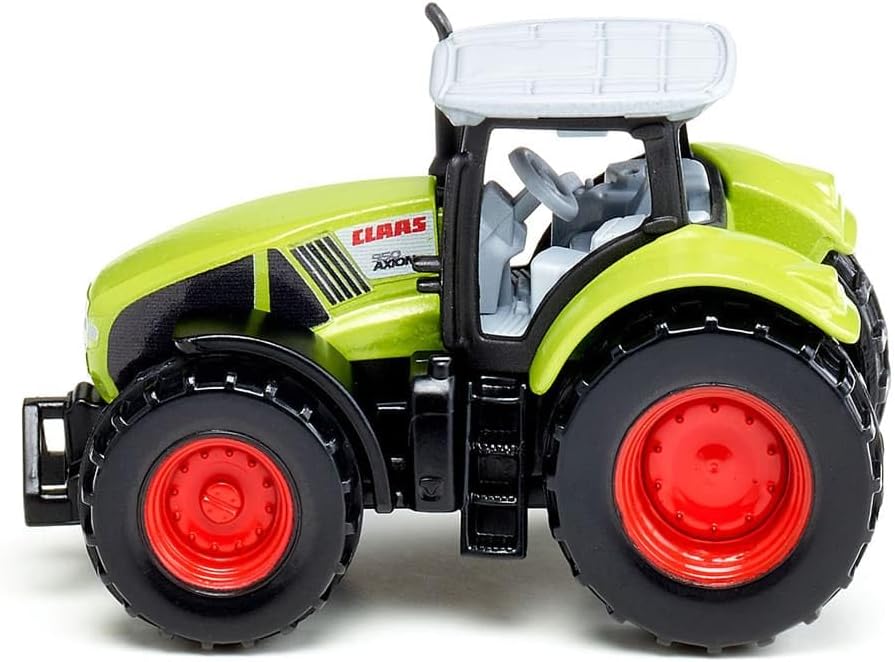 Siku 1030, Claas Axion 950 Tractor, Metal/Plastic, Green, Incl. Trailer Hitch, Wheels with Rubberised Tyres