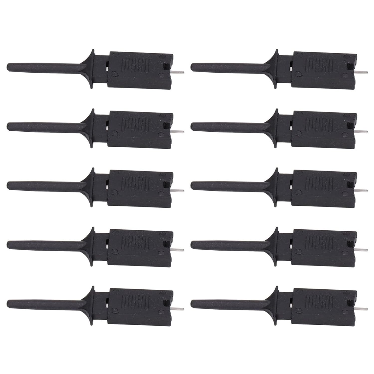 Hyuduo 10Pcs Mini Grabber,Test Hook Clips Smd Ic Mini Jumper Probe Test Hook Grabber Clips, For Logic Analyzer Electronic Experiment Multimeter,Logic Analyzer
