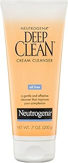Neutrogena Deep Clean Daily Facial Cream Cleanser, 7 fl. oz (Pack of 1) | Beta Hydroxy Acid