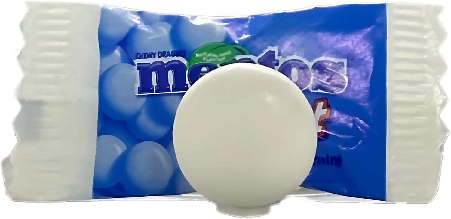 50 x Mentos Mint Individually Wrapped Chewy Pillow Sweets by Espresso Yourself – Portion Mints Bulk Sweets, Perfect for Catering, Multipack Sweets, Office, Travel & Events