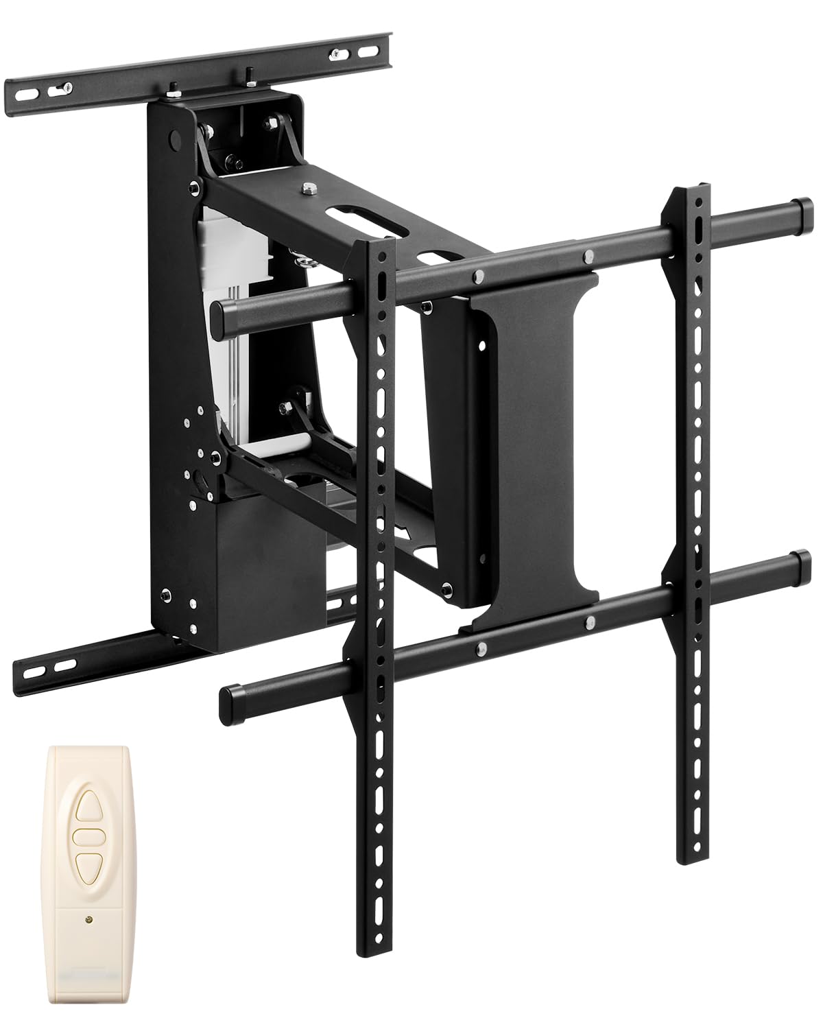 VEVOR Motorized TV Wall Mount, TV Mount for 32 to 65 Inch TV, Electric Adjustable Ceiling TV Mount, Motorized Flip Down TV Mount Bracket with Max VESA 24 x 24 in, Fits TVs Up to 88 lbs