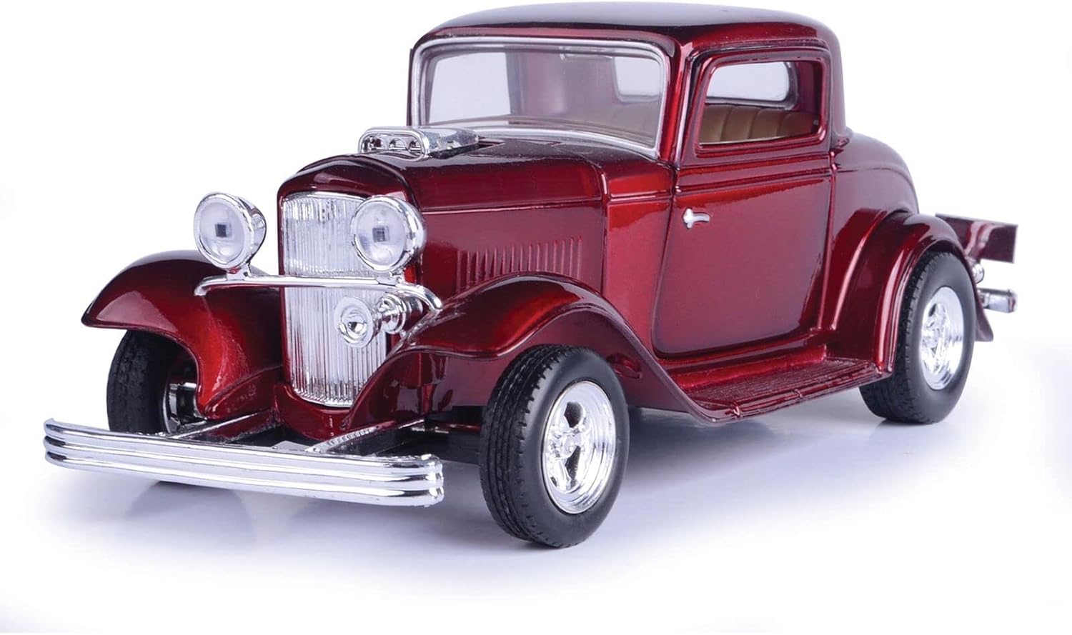 MotorMax American Classics 1932 Ford Coupe 1/24 Scale Diecast Model Car Red