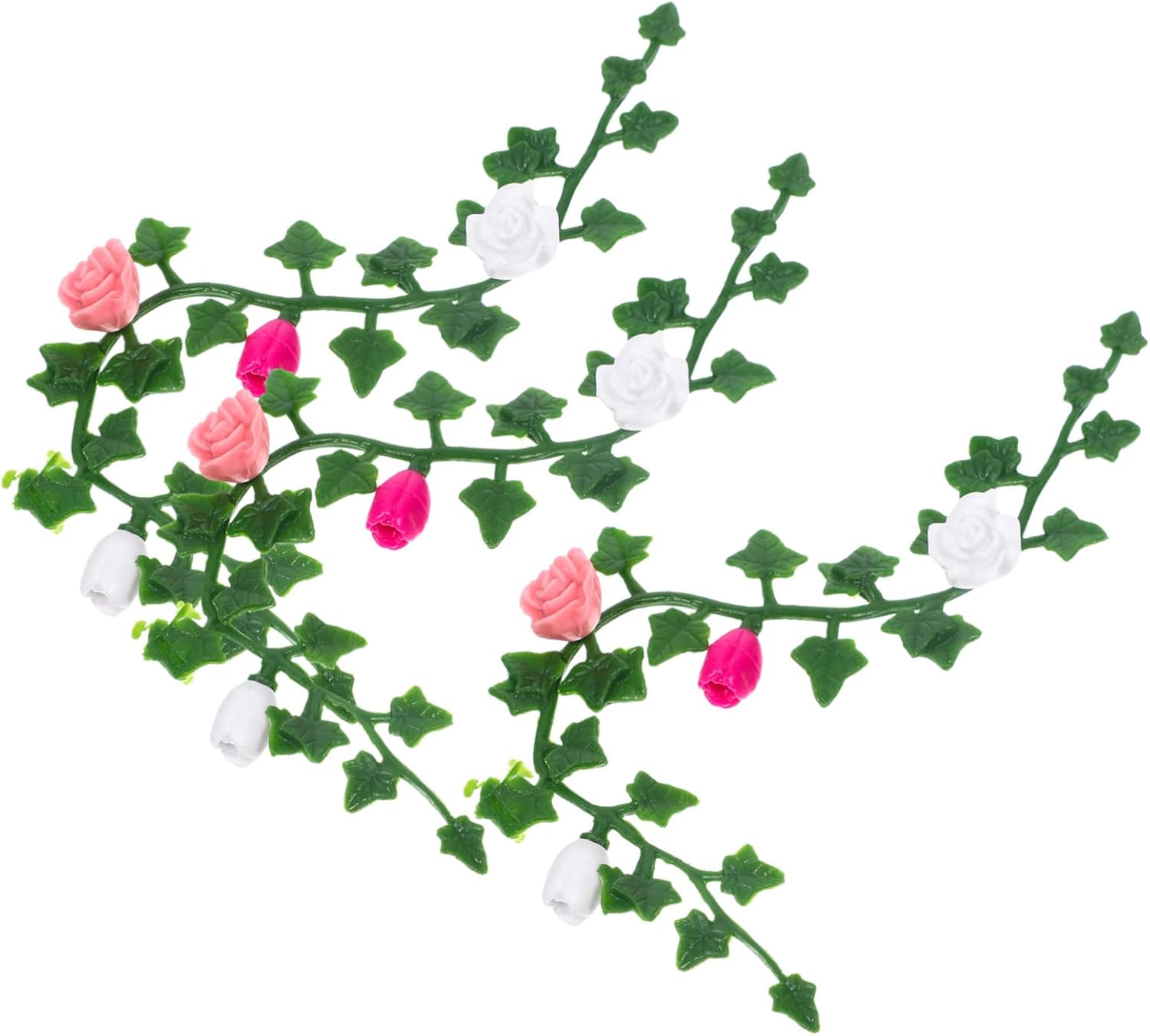 SOIMISS 3Pcs Miniature Mini Flowers Vine for DIY Table Garden Micro Landscape Realistic Artificial Floral Vine Model for Dollhouse Scene Decoration and Garden Crafting