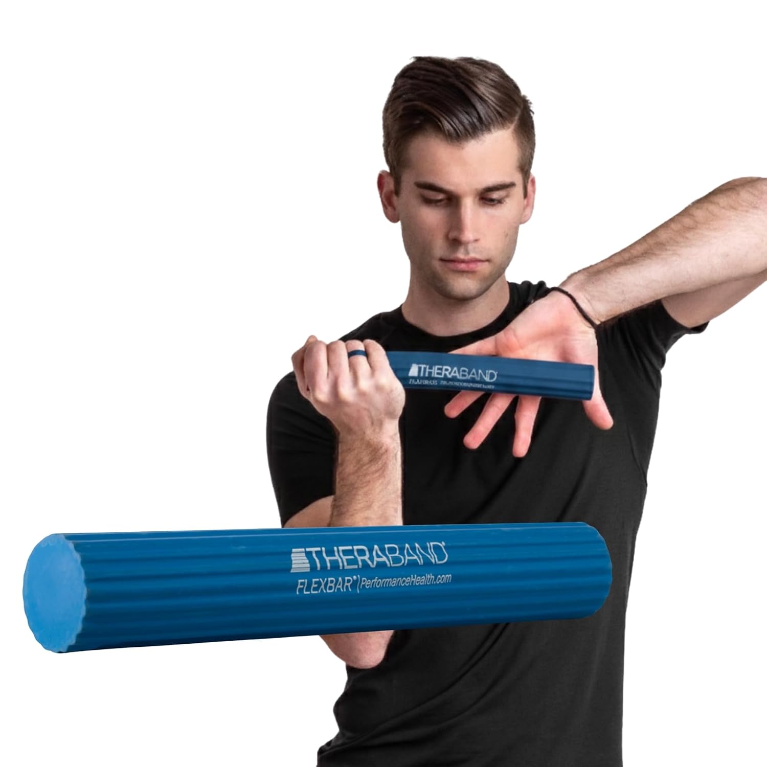 THERABAND FlexBar, Flex Bar, Physical Therapy, Tennis Elbow, Blue