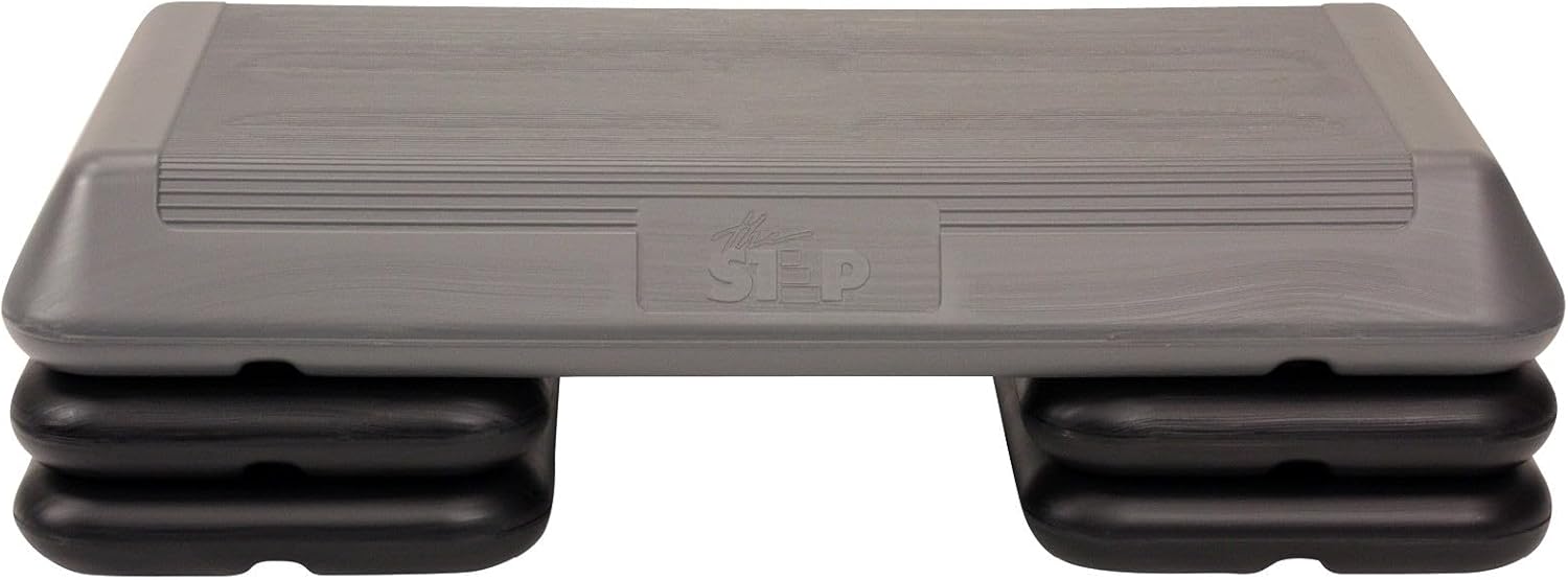 Freestyle STEP Exercise Step Platform, Circuit Size Stepper for Exercise at Home with 2 Risers