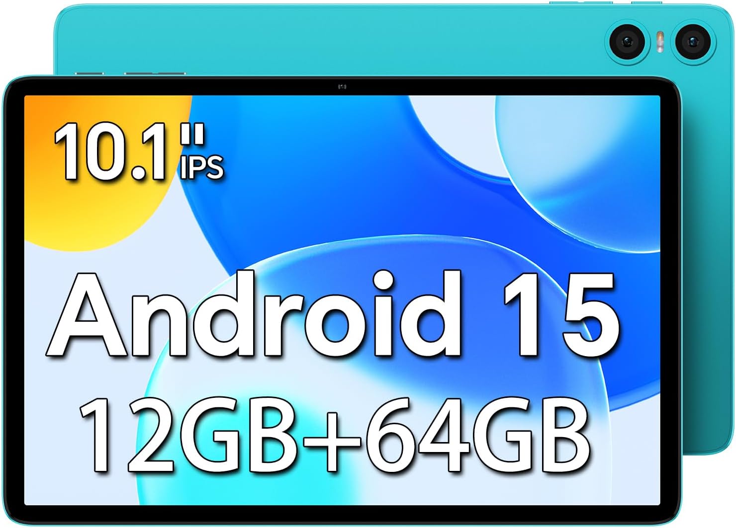 TECLAST P30 Tablet Android 15, 10.1 Inch Tablet, 12(4+8) GB RAM 64GB ROM(TF 1TB), 1280x800 HD IPS, Quad-Core WiFi 6,Dual Speaker|Camera|Type-C|GMS|Bluetooth|3.5mm Jack-2025