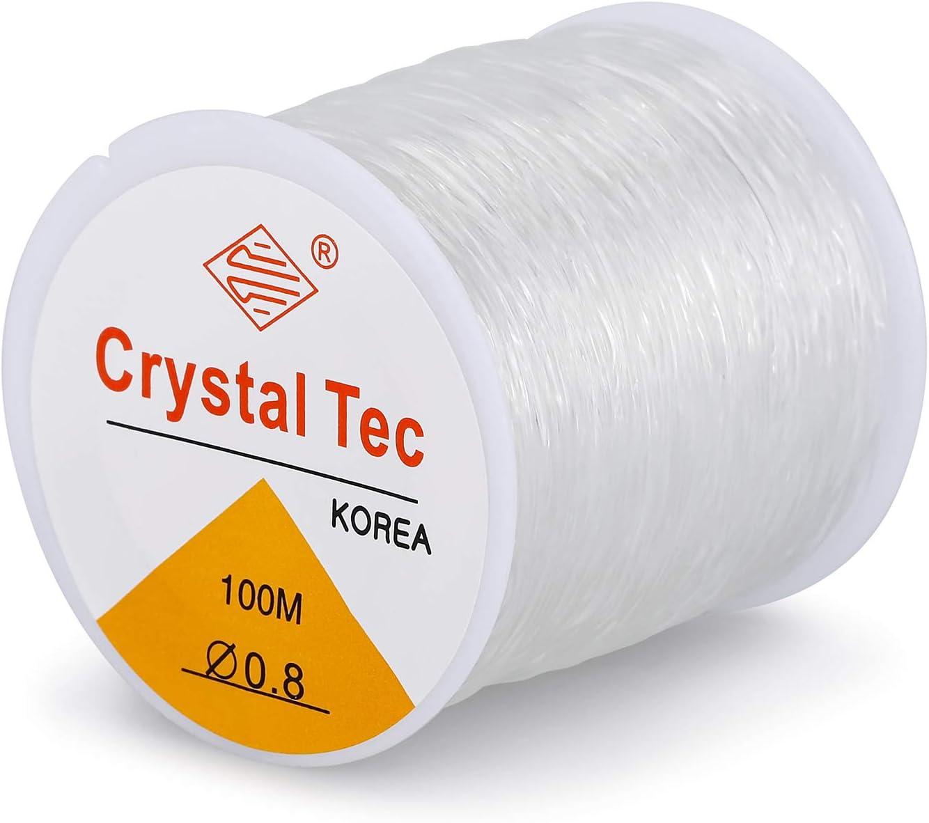 0.8mm Crystal String Stretch Line - 100m Elastic String Bead Cord for Bracelets, Easily Through Beaded Jewelry, Suitable for DIY Jewelry Making, Necklace Bracelet Beading Thread