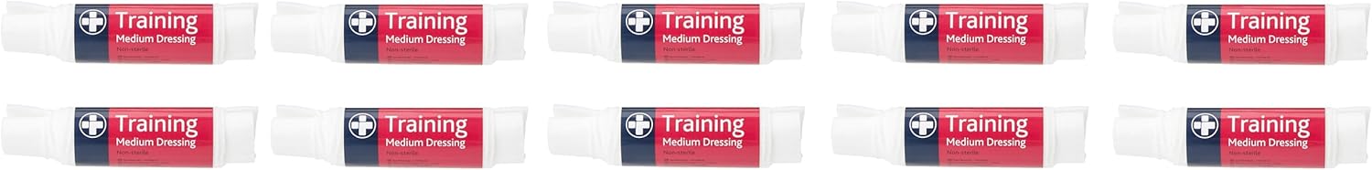 Reliance Medical Medium Non Sterile Training Dressing - Ideal for Ensuring Safe and Training Environments, Perfect for Continous Application, Pack of 10