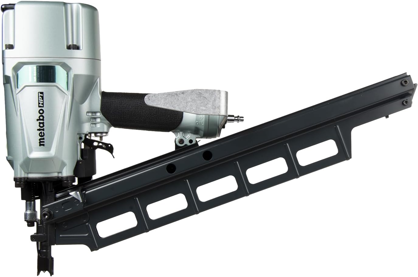Metabo HPT Framing Nailer, Pro-Preferred Pneumatic Power Nailer & Framing Tool for Flooring, Roof Decking, Selectable Trigger & Rafter Hook, 21° 2" to 3-1/4" Plastic Collated Nails, NR83A5