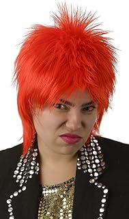 Ziggy Stardust Bowie Red Mullet Costume Wig