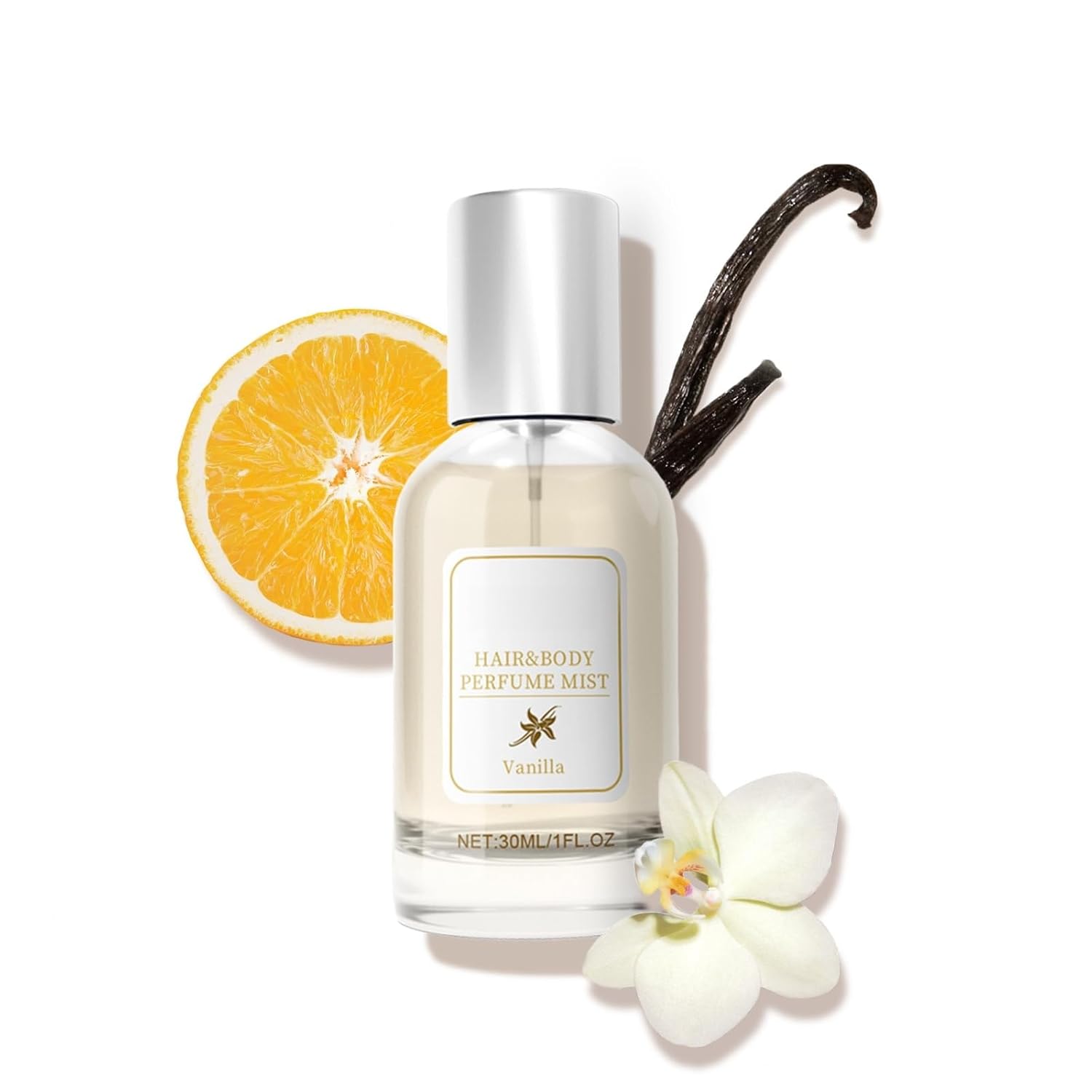 Hair Perfume for Women Vanilla Pheromone, Hair & Body Shine Spray Nourishing and Hydrating Mist Fragrance, Eau Parfum Long Lasting & Add Shine Portable, Light Perfume, 30 ml