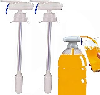 2 Pack Milk Dispenser for Fridge Gallon,Automatic Drink Dispenser,Drink Dispenser,Electric Tap,One-Handed Operation,Can Prevent Milk and Beer From Overflowing,Suitable for Outdoor and Home Kitchens