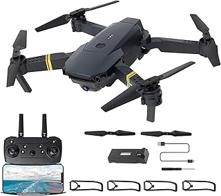SENY Drone with Camera for Adults/Kids4K Foldable RC Quadcopter Drone with 1080P HD Camera WiFi FPV Live Video, Altitude Hold, One Key Take Off/Landing, 3D Flip, APP Control, beginner, Black