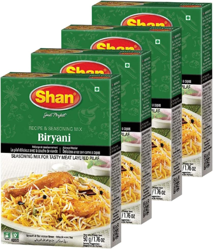 Shan Biryani Masala, 1.76 oz / 50 g, 4 Pack