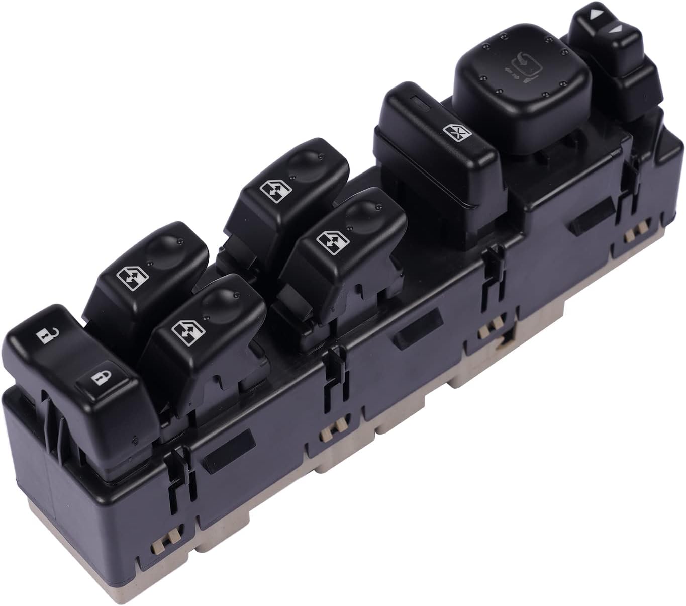 DWS-394 Front Driver Side Power Window Switch Door Lock with Folding Mirror Adjustable Replacement for Chevy Avalanche GMC Cadillac Escalade 2003-2006