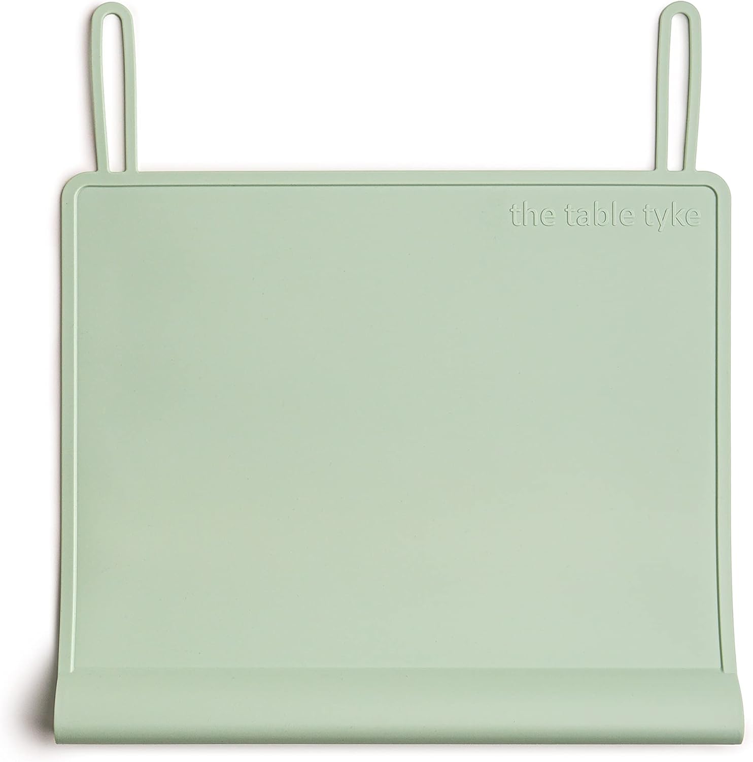 Silicone Non-Slip Placemat | Teething Edge Bumper/Spill Stopper for Babies, Toddlers & Kids | Dishwasher Safe, Travel Ready for Restaurant Meal & Activity Mat | BPA Free (Sage Green)