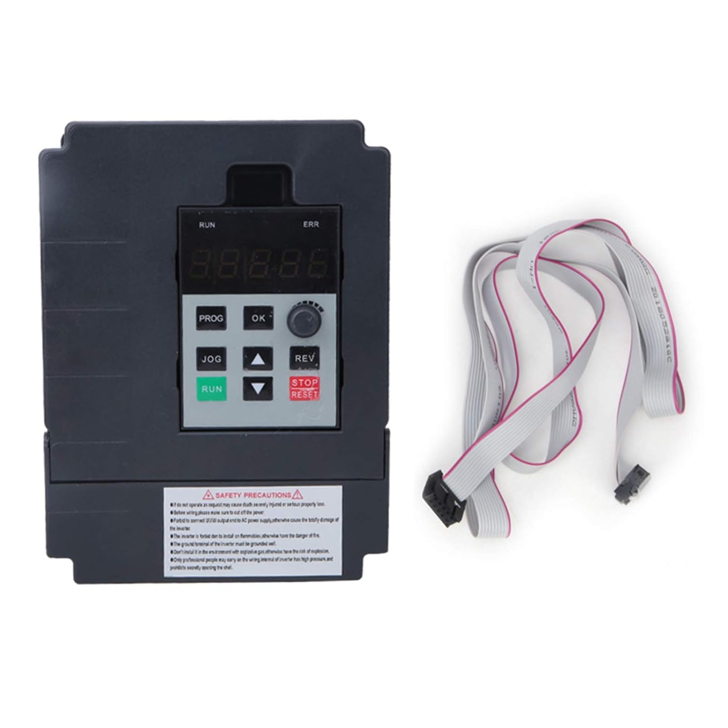 Variable Frequency Drive, (DJD) JH-S2-2T Variable Frequency Inverter Universal Mini Single Phase 220V Input 3-Phase 220V Output, VFD Inverter Frequency Drive CNC Drive Converter (2.2KW)
