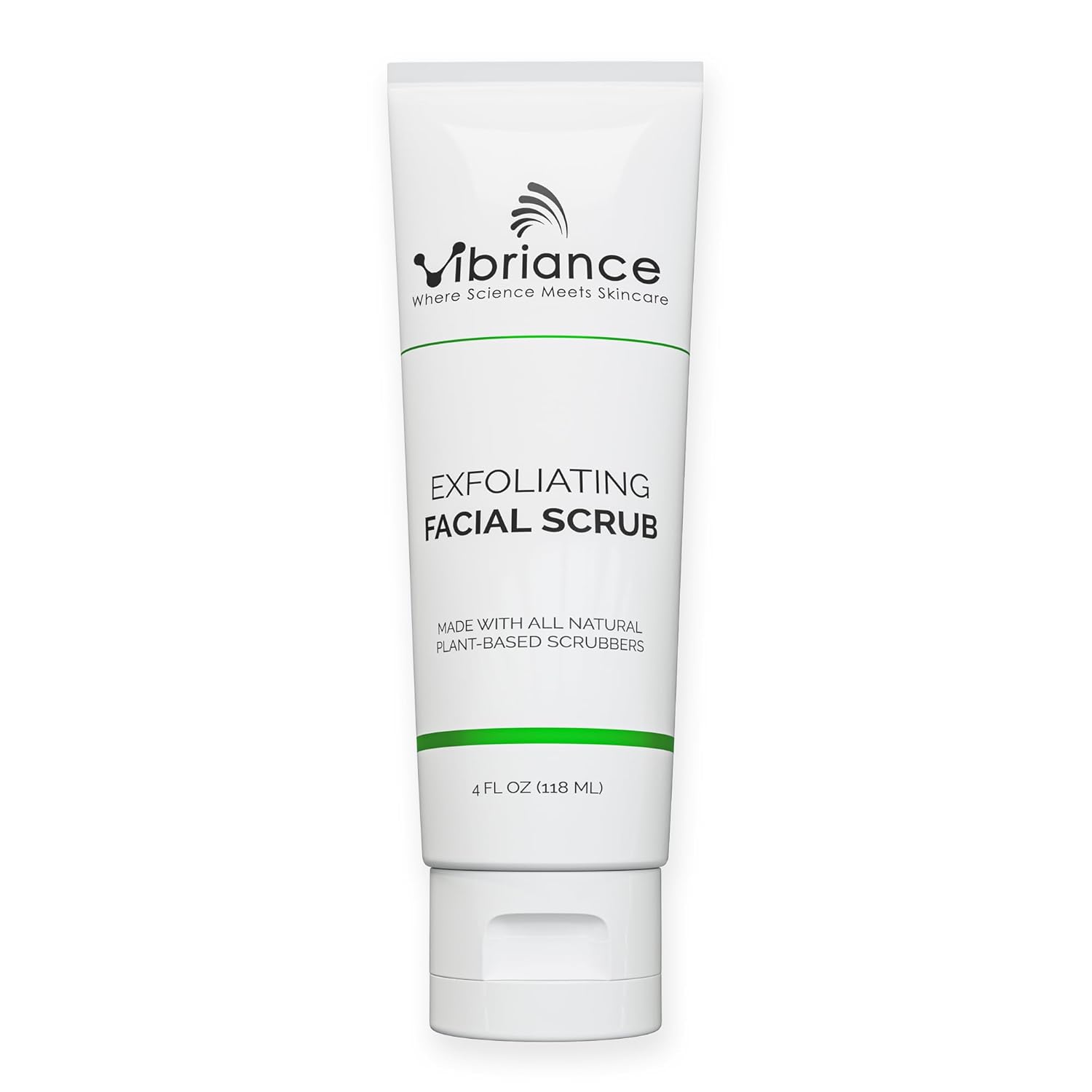 Vibriance Ultra-Gentle Face Scrub, 4 Fl Oz - Exfoliating Face Wash - Unclogs Pores and Renews Skin - Sulfate & Paraben-Free Facial Scrub, Made with Natural Ingredients - For All Skin Types