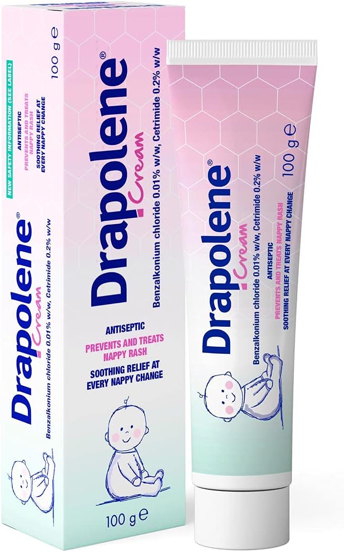 Drapolene® Cream 100g Tube | Prevents and Treats Nappy Rash | Soothes and Protects Baby's Bottom from Newborn Onwards