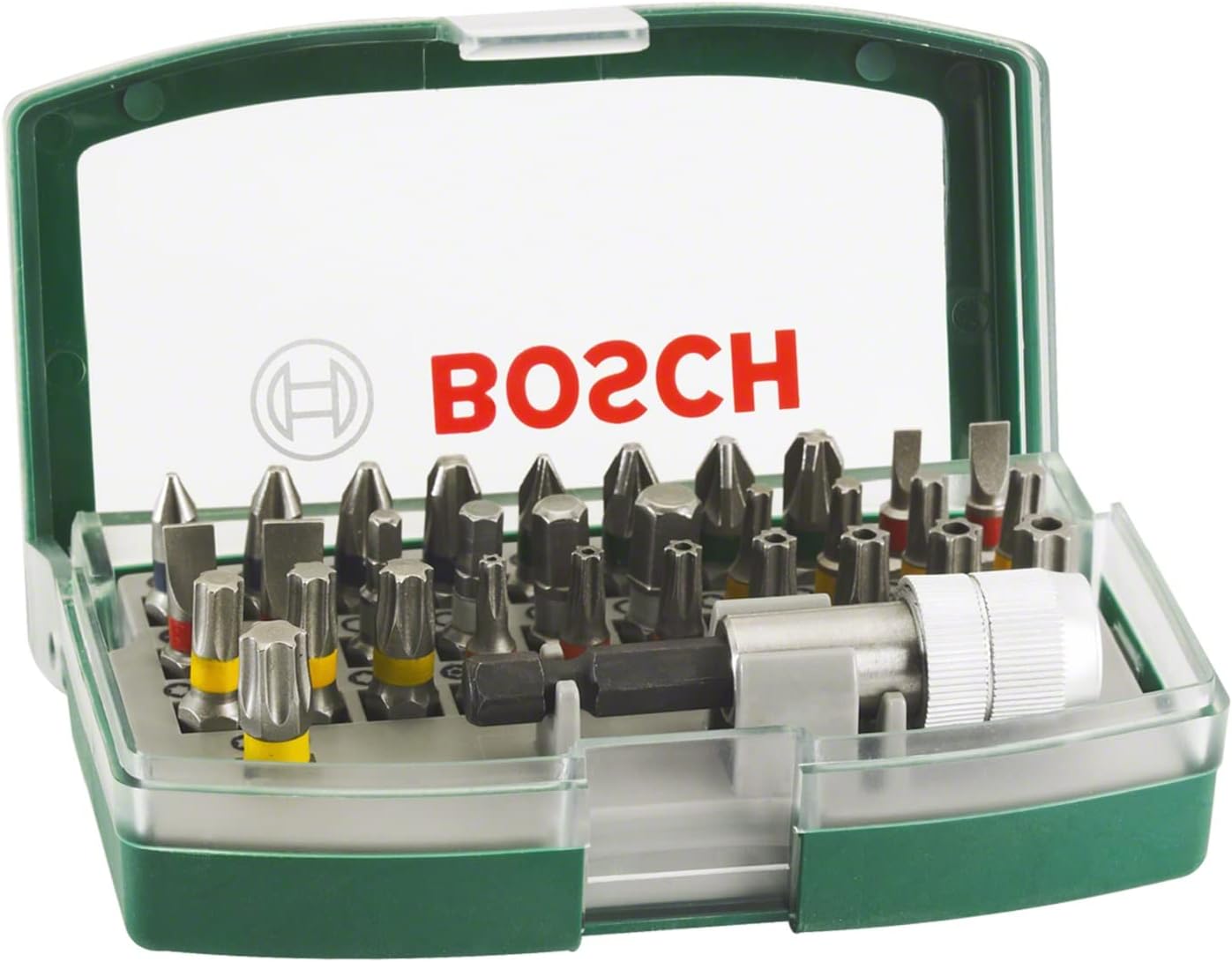 Bosch 32pc. Screwdriver Bit Set (PH-, PZ-, Hex-, T-, TH-, S-Bit, Accessories Drill and Screwdriver)