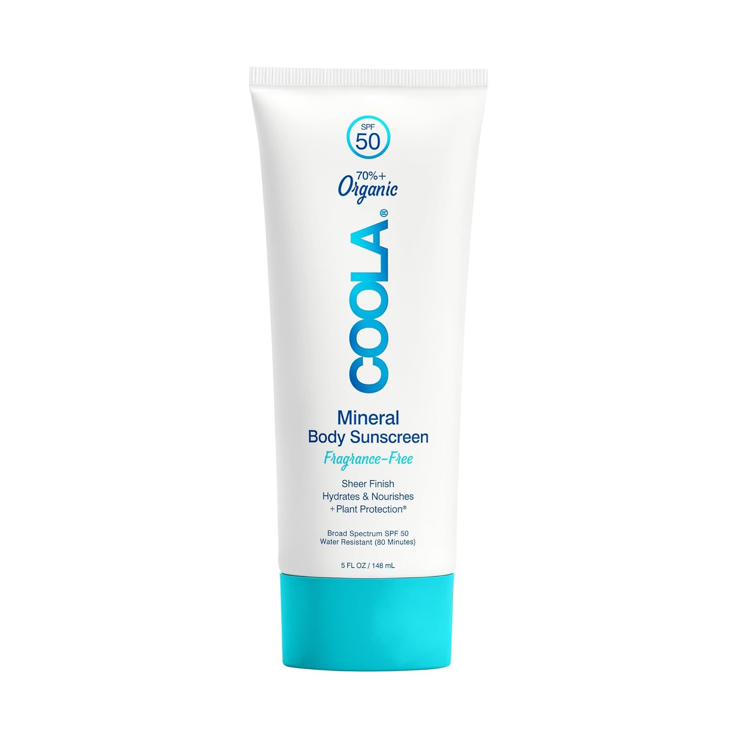 COOLA Organic Mineral Sunscreen Sunblock Body Lotion, Dermatologist Tested Skin Care for Daily Protection, Vegan and Gluten Free, 5 Fl Oz