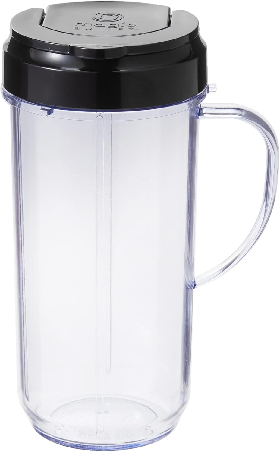 Magic Bullet 22 Ounce Travel Mug with Flip Top Lid, Black
