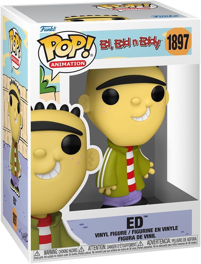 Funko Pop Animation: Ed EDD N Eddy - Ed - 1/6 Odds for Rare Chase Variant - Collectable Vinyl Figure - Gift Idea - Official Merchandise - Toys for Kids & Adults - Cartoon/Animation Fans