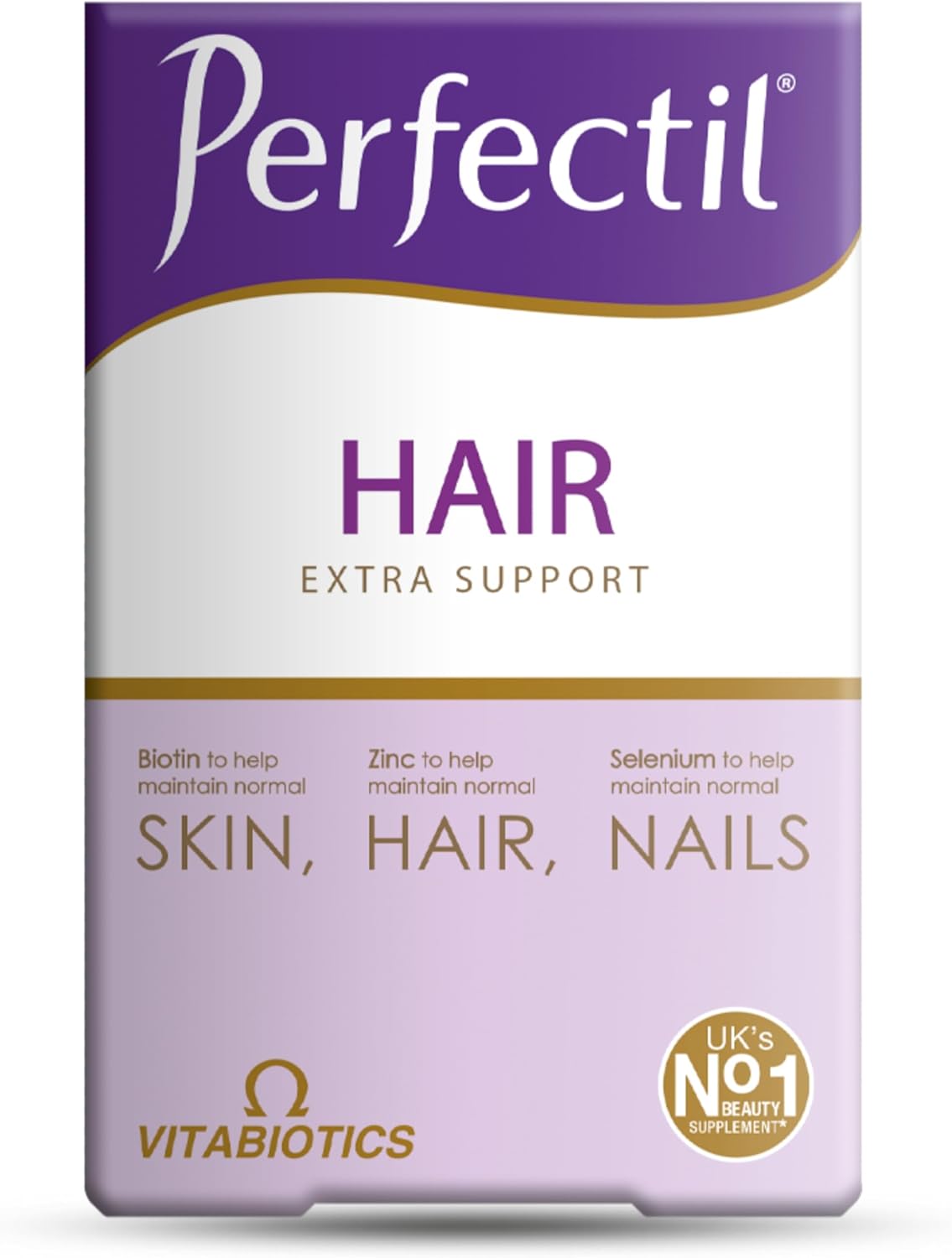 Perfectil Vitabiotics Multivitamin | Hair Growth and Thickening Formula | Supports Thicker, Healthy Hair | Vitamin D, E, Collagen, Biotin, and More
