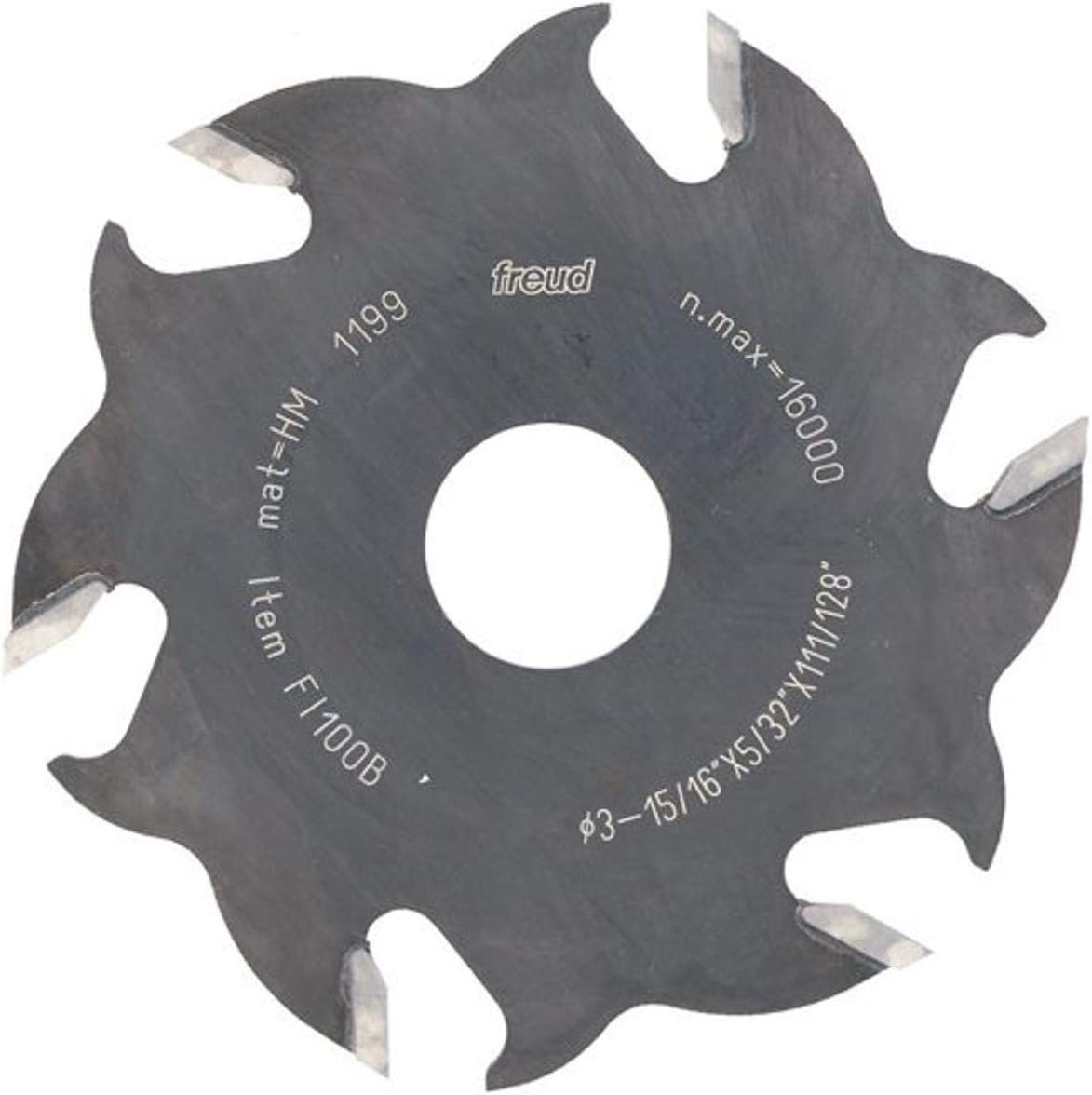 Freud FI100 Replacement 4-Inch 6 Tooth Blade For Freud And Other Biscuit Joiner , Black