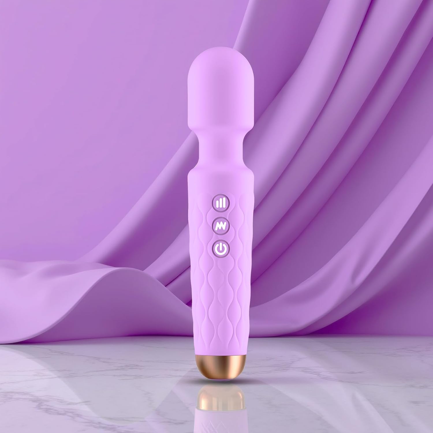 Personal Massager for Women - Quiet Handheld 4-Hour Cordless Percussion Body Massager for Deep Back Relief, 8-Speed & 20-Mode