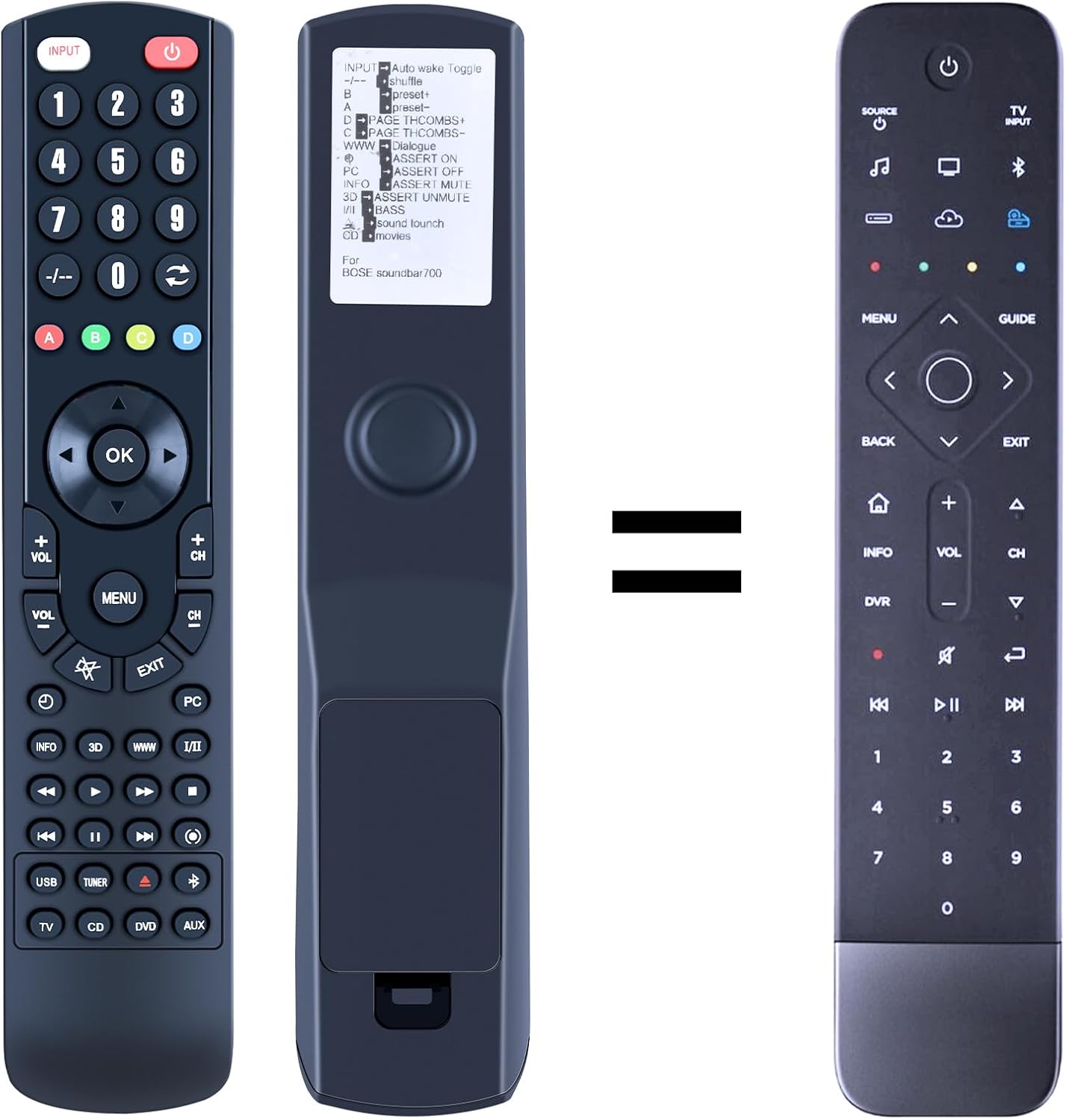 Replacement Remote Control for Bose Soundbar 700 Home Theater