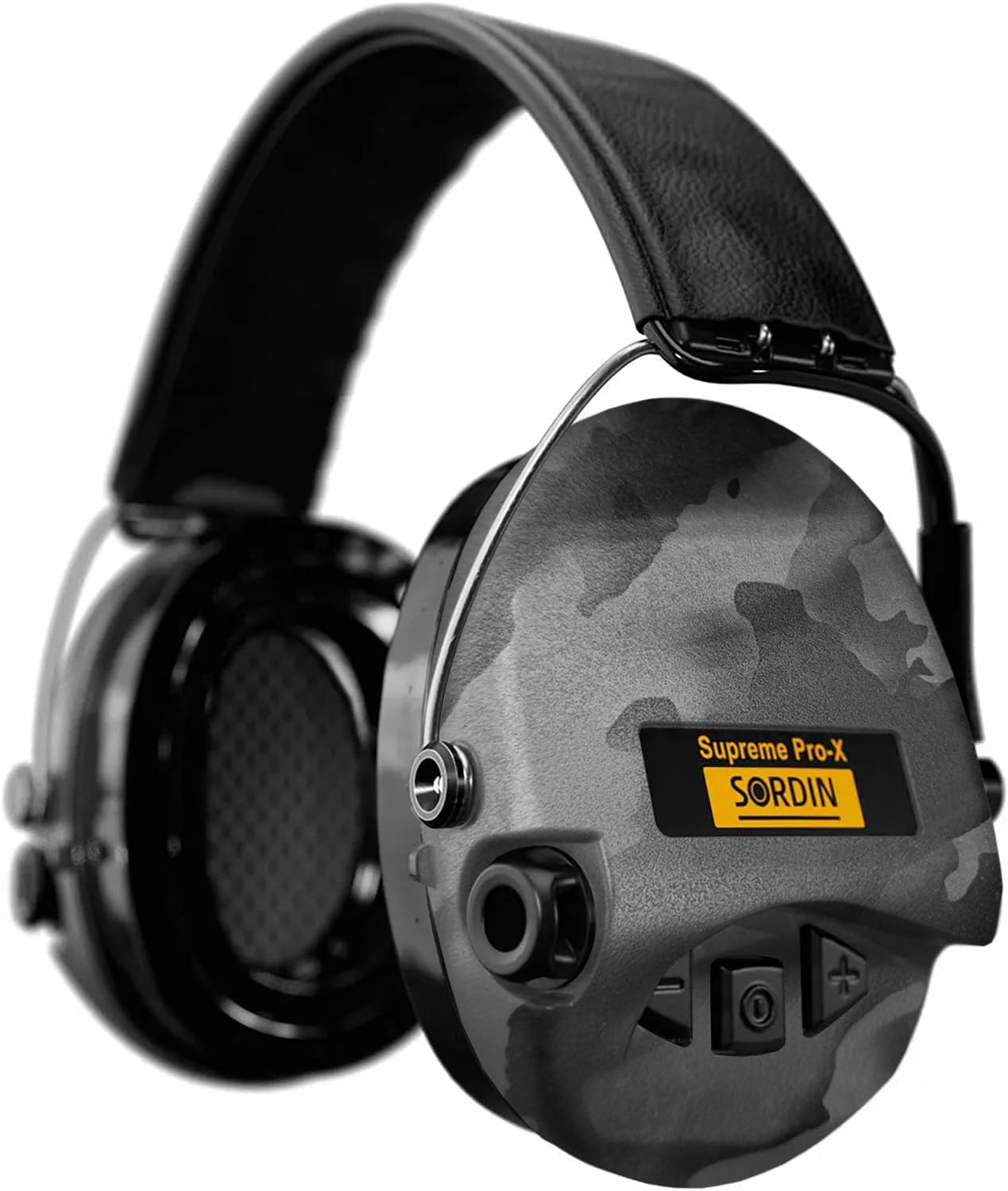 Sordin Supreme Pro-X LED Limited Night Camo Edition - Ear defenders for hunting and shooting - active ear defenders
