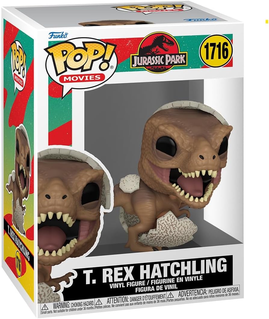 Funko POP! Movies: Jurassic Park Hatchling - Tyrannosaurus Rex - Collectable Vinyl Figure - Gift Idea - Official Merchandise - Toys for Kids & Adults - Movies Fans - Model Figure for Collectors